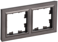 BRITE Рамка 2-местная IP44 РУ-2-БрТБ-44 темная бронза IEK