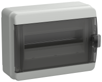 TEKFOR Корпус пластиковый КМПн-12 IP65 черная прозрачная дверь IEK